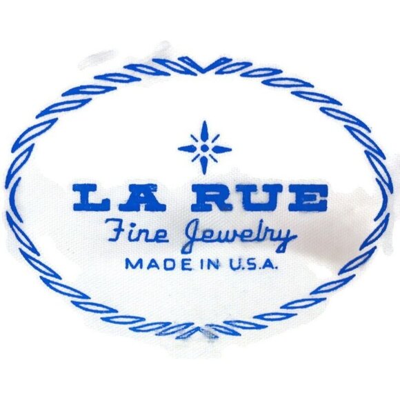 La Rue Mesh Rectangle Vtg Cufflinks Black & Gold Tone Tux Wedding Formal IOB - Picture 2 of 12